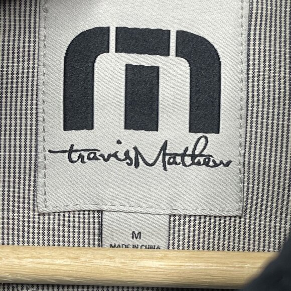 TravisMathew Mens North Ranch Full-Zip Golf Jacket M Black & Gray - Picture 3 of 7
